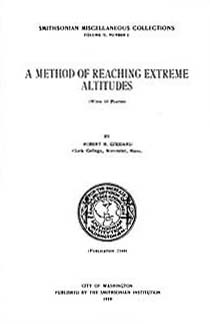Cover of Goddard's 1919 paper
